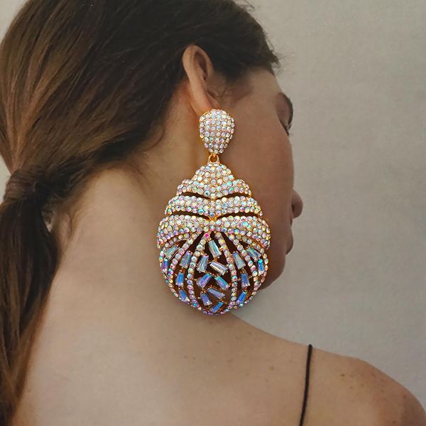 

knot luxury colour crystal stone unique earrings simple irregular crystal earrings for women female wedding party jewelry gifts, Silver