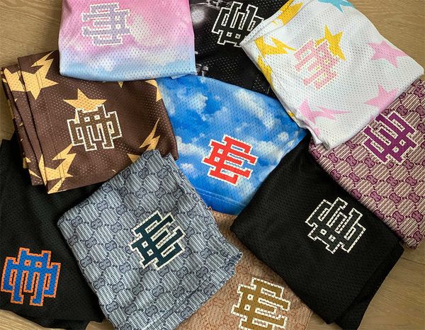 

men's and women's shorts sweatpants fashion brand eric emanuel basic sort new york city skyline casual sorts fitness sports summer, White;black