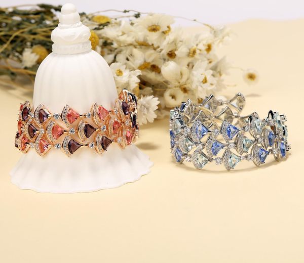 

bangle multi fan skirt bracelet noble atmosphere exquisite woman banquet essential luxury jewelry gift wholesale, Black