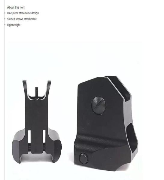 

tactical dd fixed front rear sight combo set for ar15 m14 picatinny mount gunsmith scope sightcx9553538