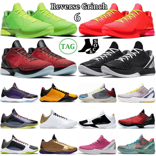 

mamba 6 reverse grinch mamba basketball shoes mens protro prelude mambacita 5 alternate bruce lee del sol hall of fame laker lakers men trai, Black