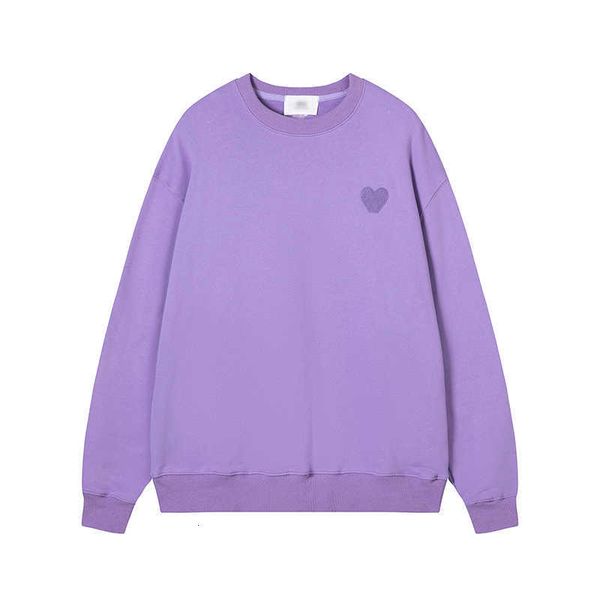 

amis hoodie paris autumn designers lovefashion men's and women's same version coeur big love letter embroidery fashion loose319, Black