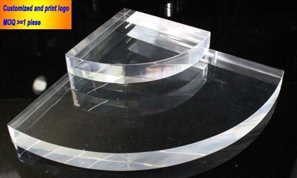 

boxes customized sector acrylic jewelry tray jewellery holder necklace holder plate bracelet watch organizer earring display stands, Black;white