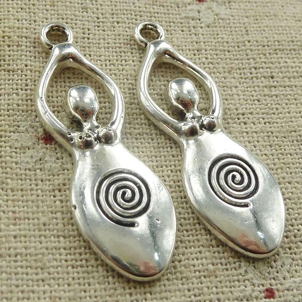 

other 90 pieces tibetan silver french bean charms 39x13mm #4649