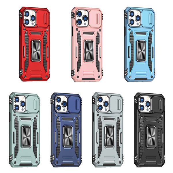 

slide camera phone cases for iphone 15 14 13 12 11 pro max xsmax xr xs x 7 8 plus military grade armor shockproof kikcstand cellphone case