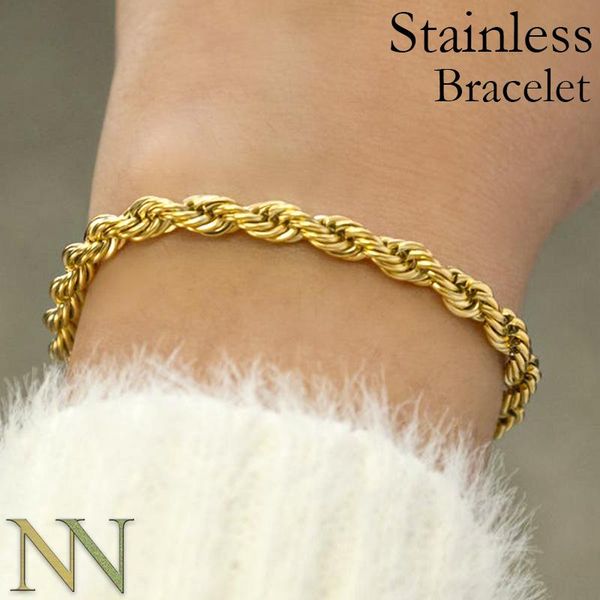 

bangle 20 x stainless steel bracelet for women men tarnish resistant gold stacking bracelets french rope chain bracelet, Black