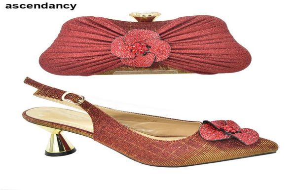 

dress shoes orange color ladies with matching bags set fashion italian women wedding pumps withs purse high heels sandals9150061, Black