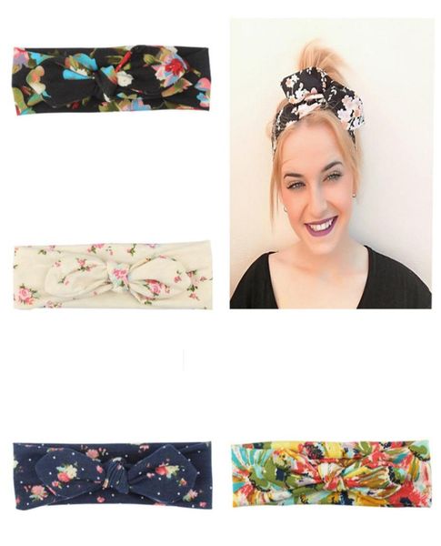 

lady floral hair bands kids girls little floral bunny ear headbands teens girls cartoon headwear women printed headband 068726822, Slivery;white