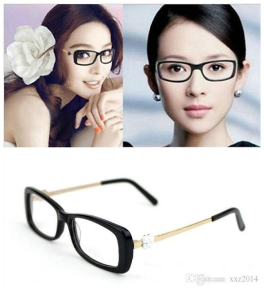 

fashionelegant ch0088 women narrow rectangular glasses frame 5319 quality metal pureplank floral decorated fullset case for pr6542645