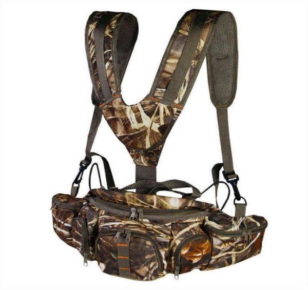 

outdoor camouflage badlands flannelette hunting pack daypack fanny waist bag with double shoulder w2202257644872