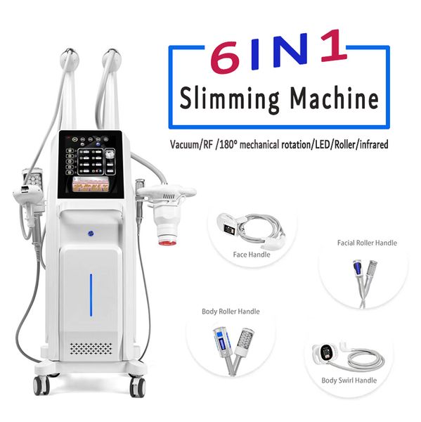 

roller boby slimming machine 6 in 1 rf facial lifting vacuum weiht loss fat removal massgge device led pn skin rejuvenation lipo cavitation