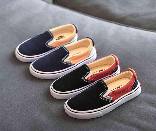 

canvas children shoes kids boy sneakers classical lattice board shoes kids girls spring fashion brand kids shoes tenis infantil 211939018, Black