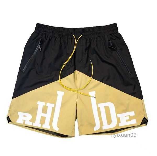

designer shorts rhude summer fashion beach pants men street wear red blue black purple mens short 4 r2mm, White;black