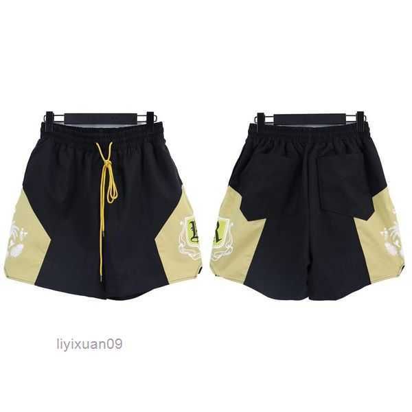 

designer shorts rhude summer fashion beach pants men street wear red blue black purple mens short 6 occh, White;black