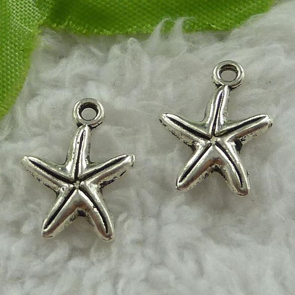 

other 480 pieces antique silver star charms 17x13mm #3691
