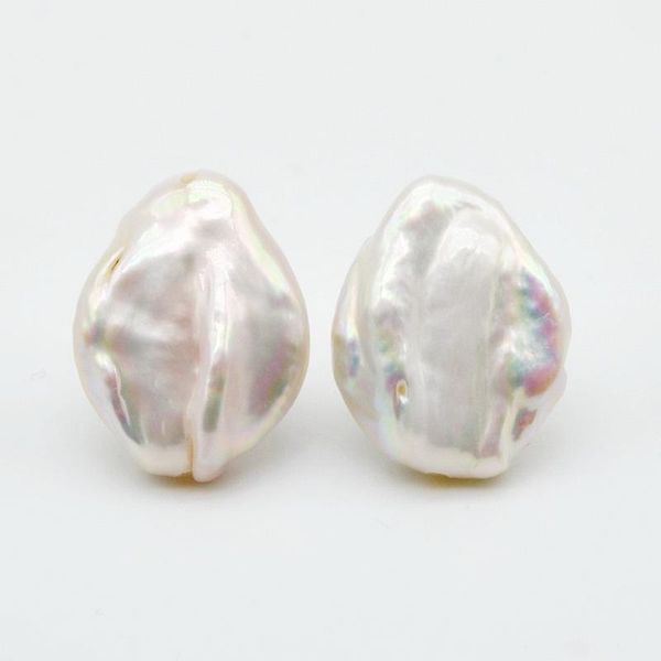

stud women's pearl earrings natural oversized pearls silver stud earrings white baroque pearls 925 silver stud earrings for women, Golden;silver