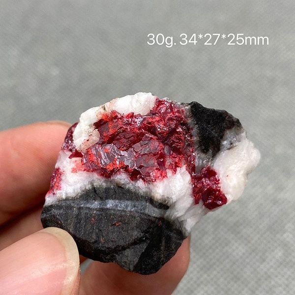 

crystal natural cinnabar stone original red stone healing reiki crystal