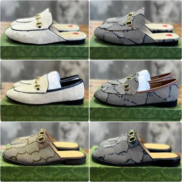 

jordaan loafer men women horsebit slipper designer classic princetown slipper luxury derma leather slippers flat bottom anti-slip mules slip, Black