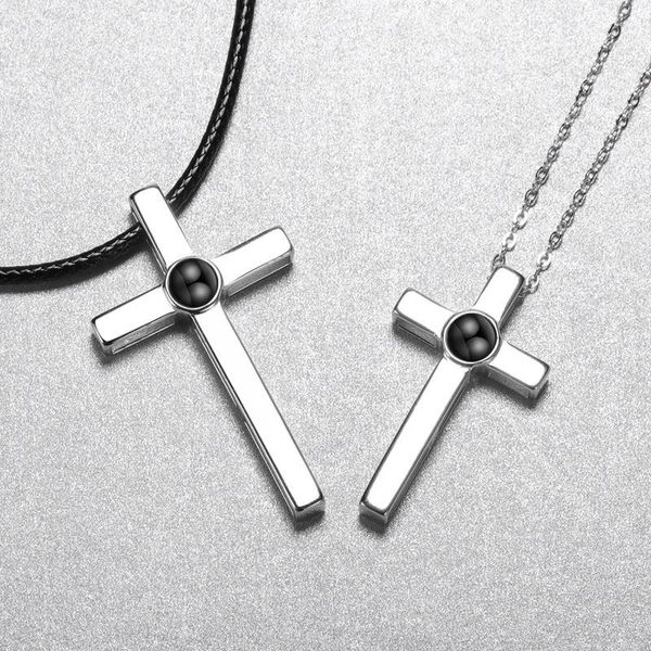 

necklaces cross picture necklaceenglish name, Silver