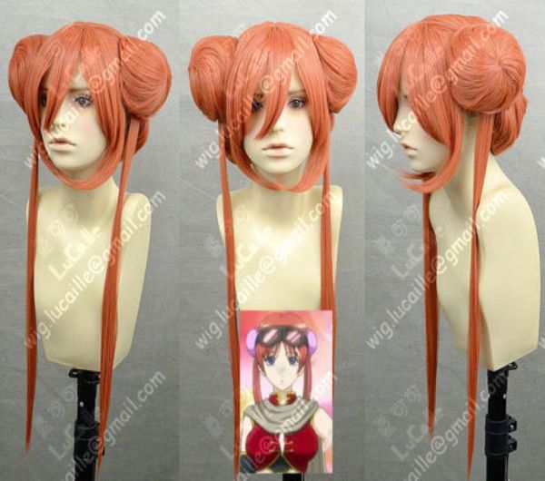 

whole gtgtgintama kagura yoshihara kabuki cosplay long wig6296169, Black;brown