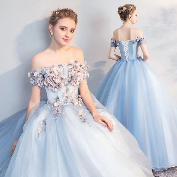 

elegant flowers ball gown wedding dresses bridal gowns sequined beaded crystal satin bride dress lace sweetheart neck backless bridal gowns, White
