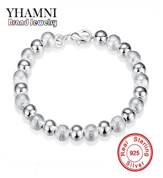 

yhamni new charm bangles for women fashion 100 925 sterling silve european beads women bracelets jewelry spch0845254238, Black