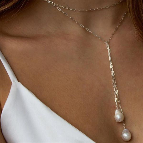 

necklaces 100% 925 silver baroque pearl necklace handmade pearls choker boho pendants dainty silver jewelry tarnish resistant jewelry