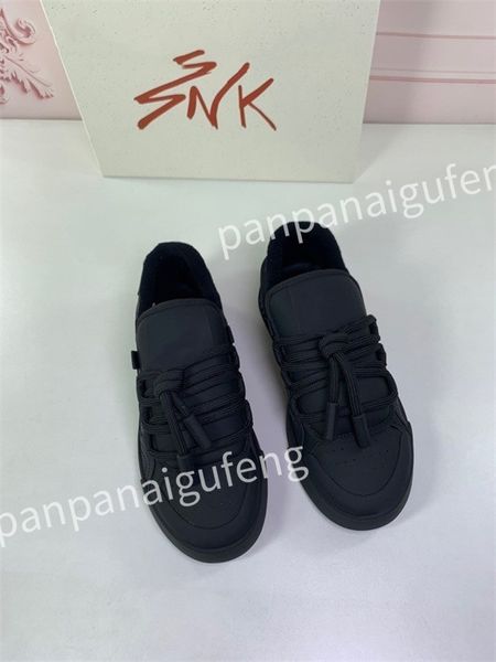 

2023 luxury men sneakers designer white shoes triple leather printed sneaker platform women casual shoe, Black