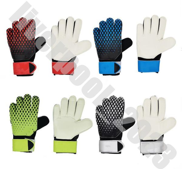 

new falcon football goalkeeper gloves professional thickened non slip latex durable goalkeeper fingerless game protection a14 sports gloves, Black