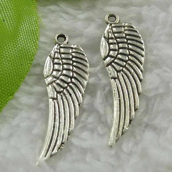 

other 280 pieces antique silver wing charms 30x9mm #769