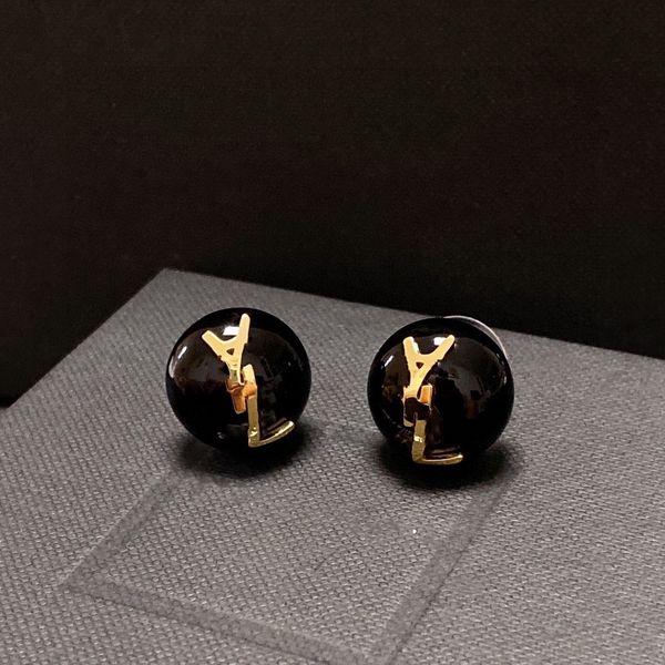 

gold letter y logo stud earrings europe and the united states ysltiy simple fashion designer earrings for women christmas wedding bride gift, Golden;silver