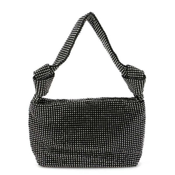 

shoulder bags wedding bridal evening rhinestones lady small day clutch party new design soft handbags zipper purse 230509