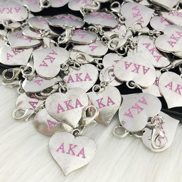 

other 10pcs greek sorority rotundity heart charm pendant bracelet necklace jewelry making accessories