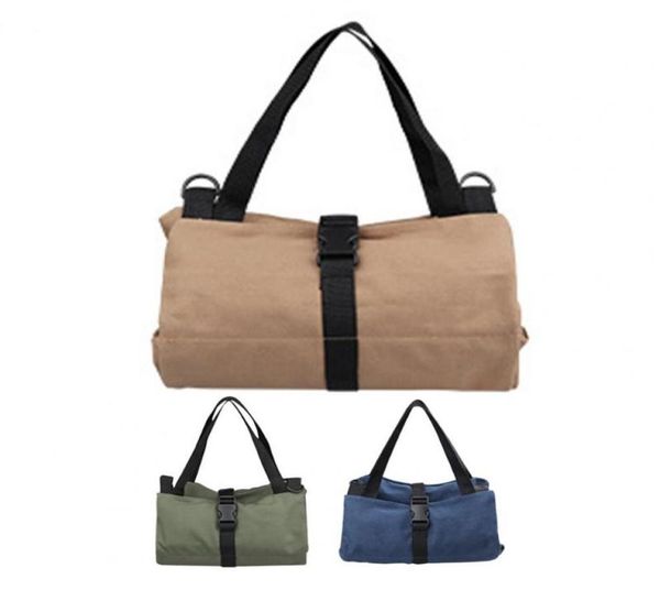 

duffel bags tool roll up waxed canvas storage tote sling holder back seat organizer wrench pouch hanging zipper carrier3453785