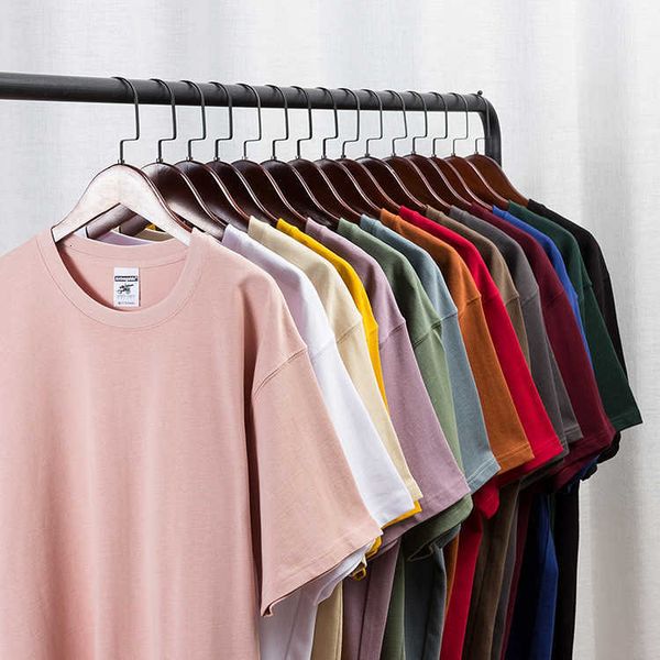 

2023 men t shirt short sleeve rhude tess designer casual fashion asian size china manufacturer custom blank mens tshirts 280gsm heavy cotton, White;black