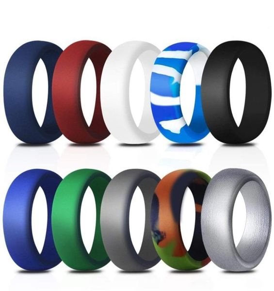 

9mm width silicone ring originality simplicity versatile accessories ornaments woman man band rings wedding 10df k2b6484538, Silver