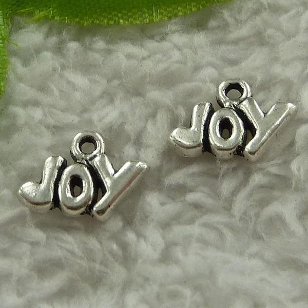 

other 560 pieces antique silver joy charms 13x9mm #3437