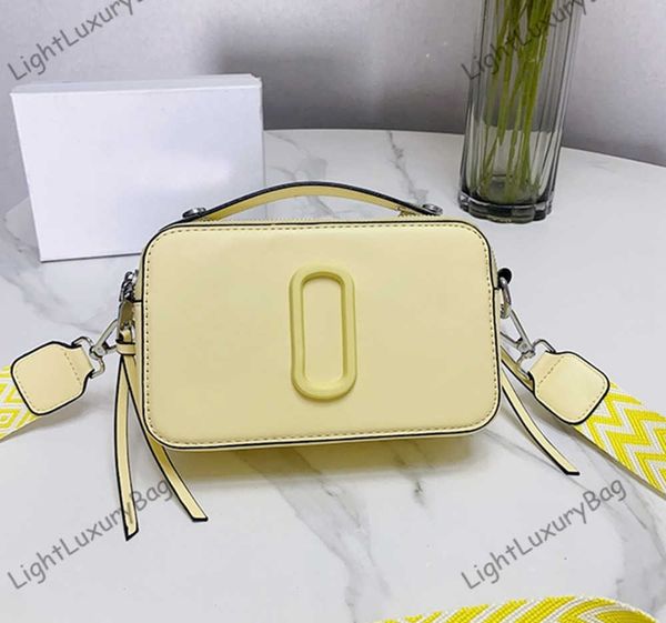 

new the small camera style bag designer bags dual closure crossbody women removable adjustable webbing strap shoulder bag brand 230518