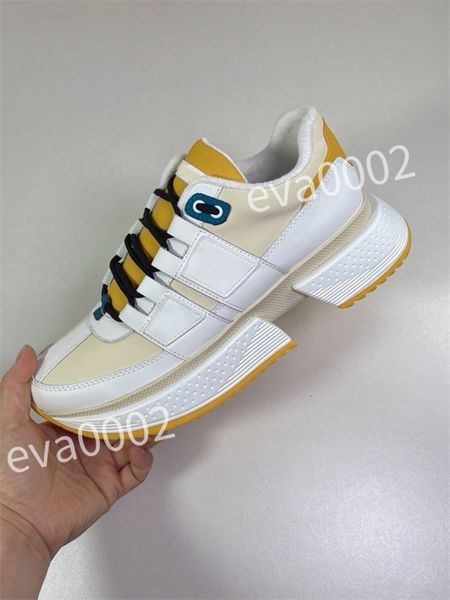 

r men causal shoes fashion woman leather lace up platform sole sneakers white black mens womens