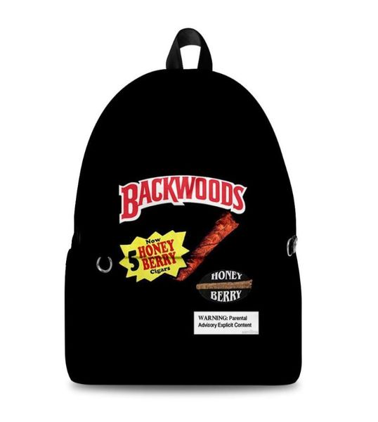 

printed backpacks backwoods cigars teenager students school bags outside travel waterproof oxford casual backpack8808137
