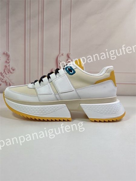 

new men's sneakers designer white shoes triple leather printed sneaker platform women casual shoe, Black