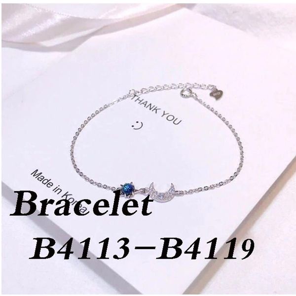 

bangle silver 925 bracelet b4113 b4114 b4115 b4116 b4117 b4118 b4119, Black