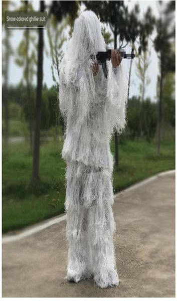 

children adults ghillie suit white hidden secretive camouflage sets jungle snow clothes cs hunting woodland equipment5001319, Camo