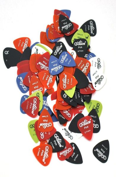 

100pcs medium 071mm alice matte nylon guitar picks plectrums for acoustic guitar f4784844