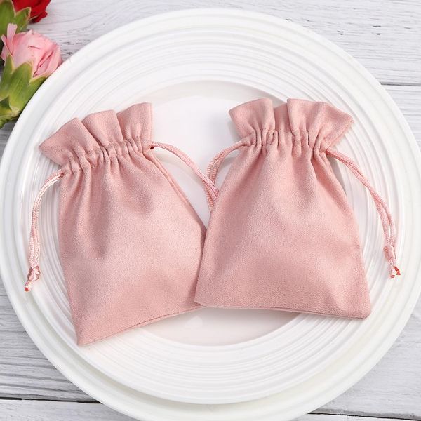 

boxes 50pcs velvet jewelry bags christmas wedding candy bags party decoration drawable pouches gift pouches jewelry packaging display, Black;white