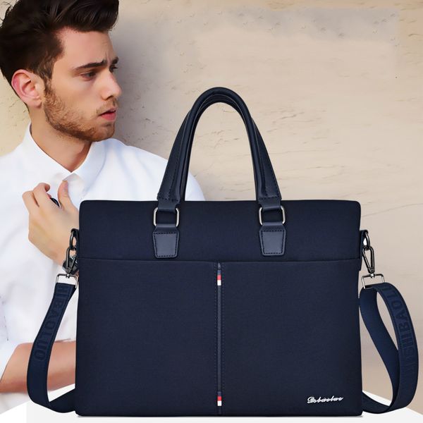 

briefcases 2023 casual men's business briefcase men handbag oxford wearresistant shoulder bag male office bags bolso hombre 230519