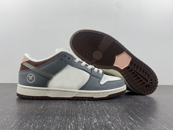 

yuto horigome low running shoes sb white grey brown fq1180-001 lows sports sneakers for women men us 4y-13 eu36-47.5, Red;white