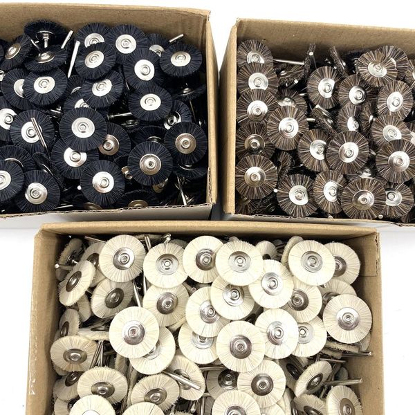

other 144pcs 22mm 19mm abrasive brushes 2.35mm shank jewelry polishing wheel for dremel power tool accessories