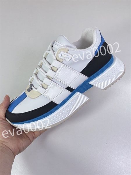 

new luxury designer men causal shoes fashion woman leather lace up platform sole sneakers white black mens womens