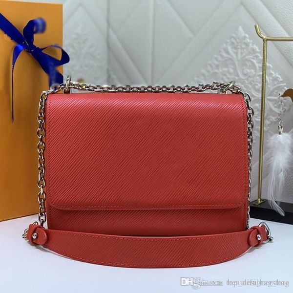 

chain shoulder bags women luxury fashion messenger handbag european and american classic clamshell, Black;red